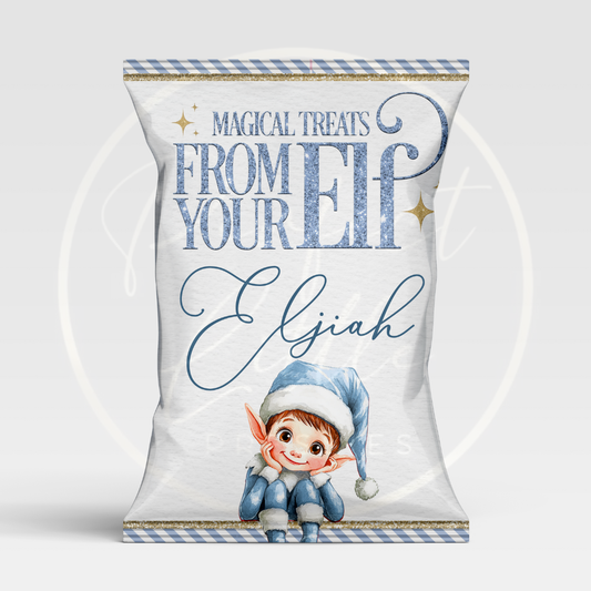 Christmas Treat Packet - Blue Elf