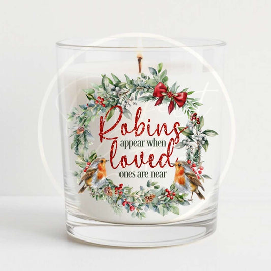 Christmas Candle - Robins Appear Memorial