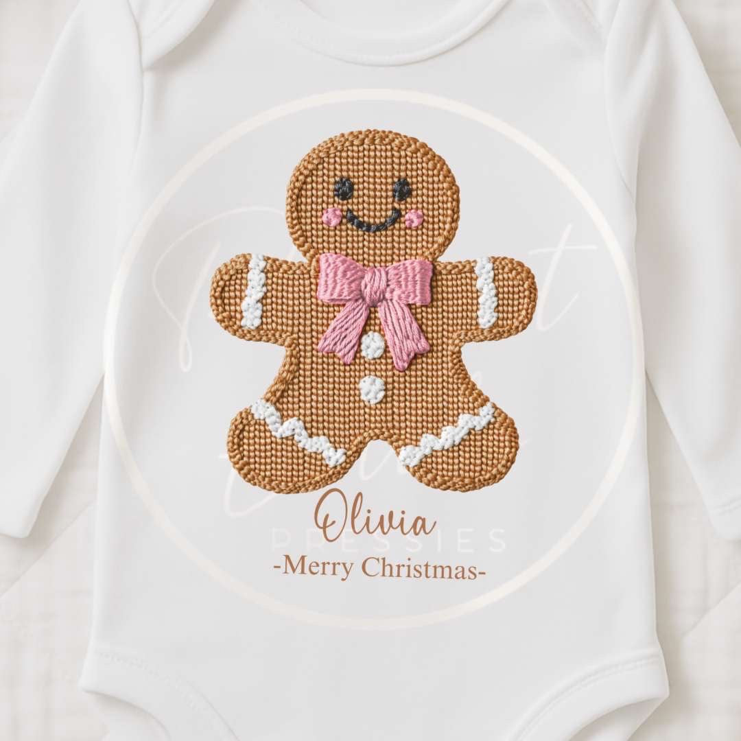 Christmas Sleepsuit - Gingerbread