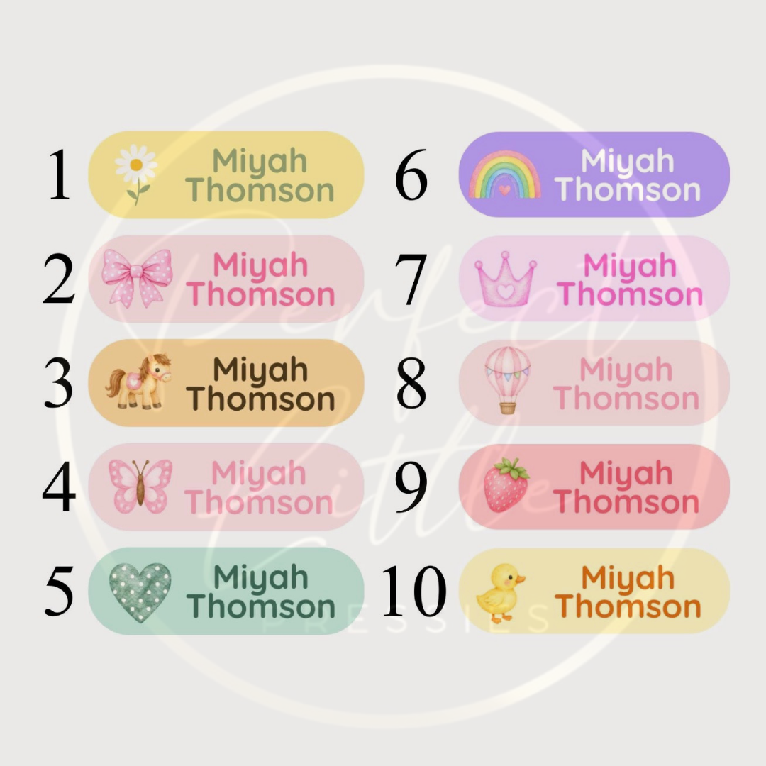 ADHESIVE LABELS - (45 designs)
