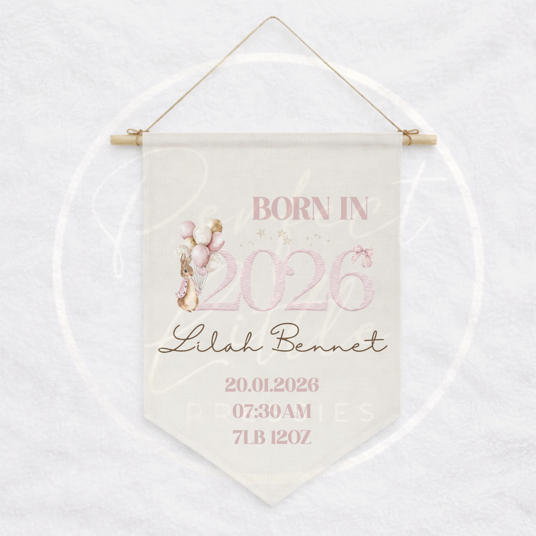 Hanging Pendant - Born In 2026 Bunny