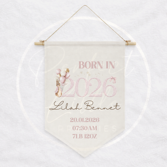 Hanging Pendant - Born In 2026 Bunny
