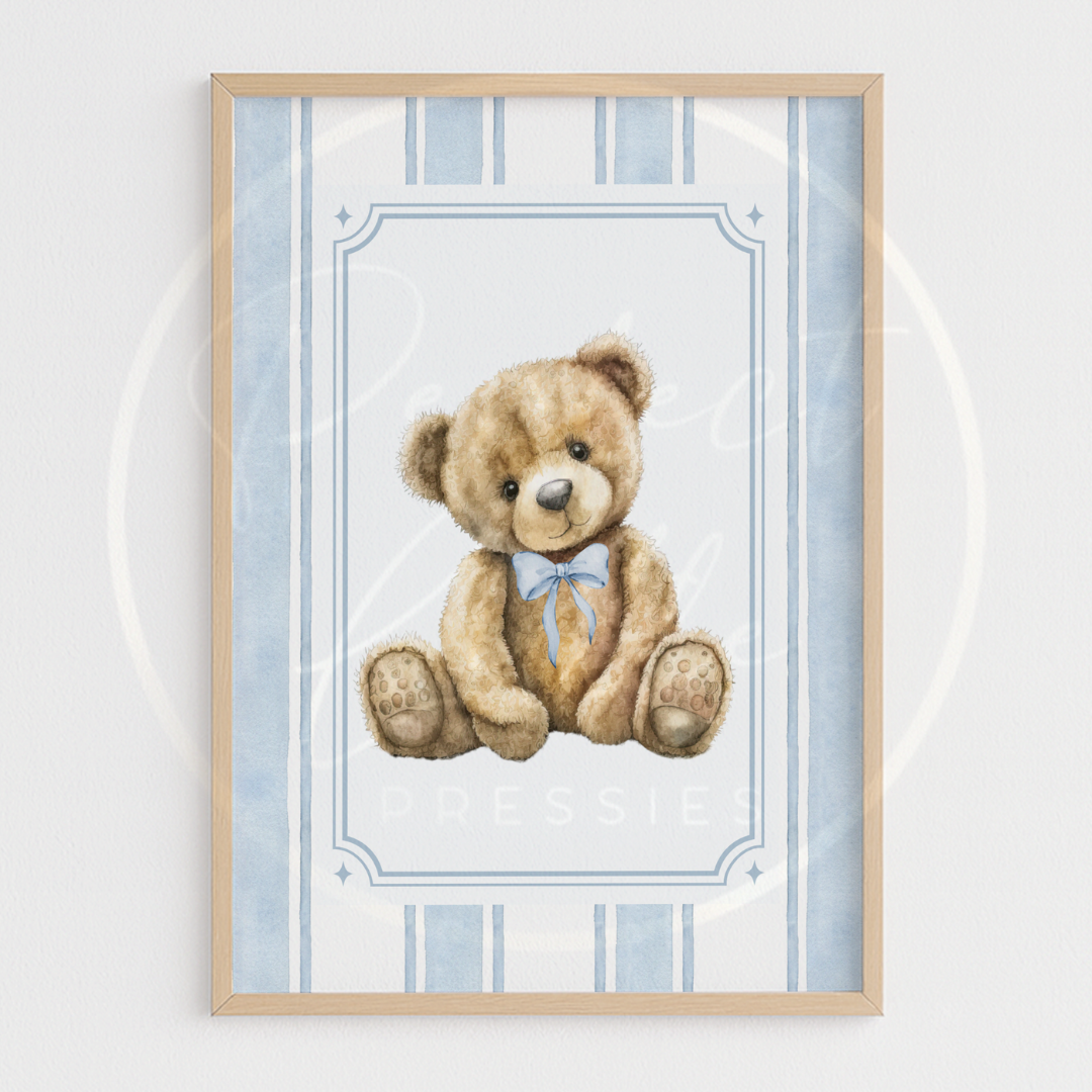 Custom Print - Pinstripe Bear