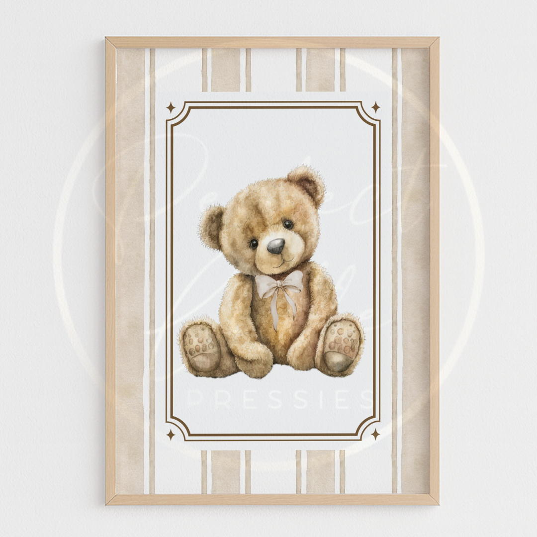 Custom Print - Pinstripe Bear