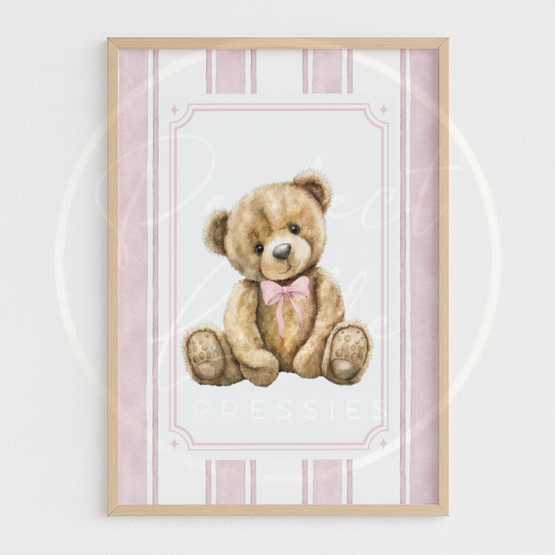 Custom Print - Pinstripe Bear