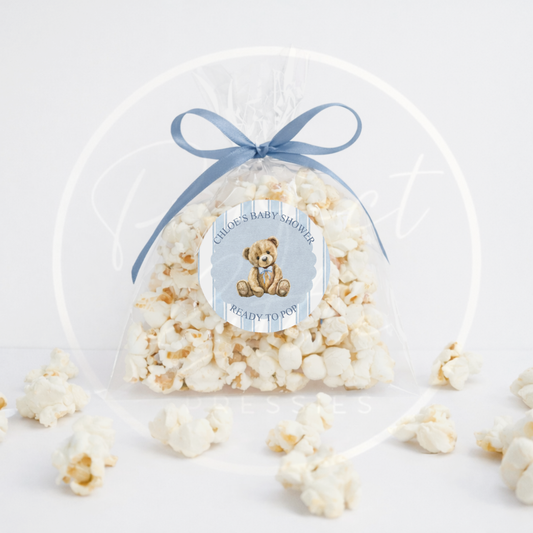 Custom Stickers - Pinstripe Baby Bear