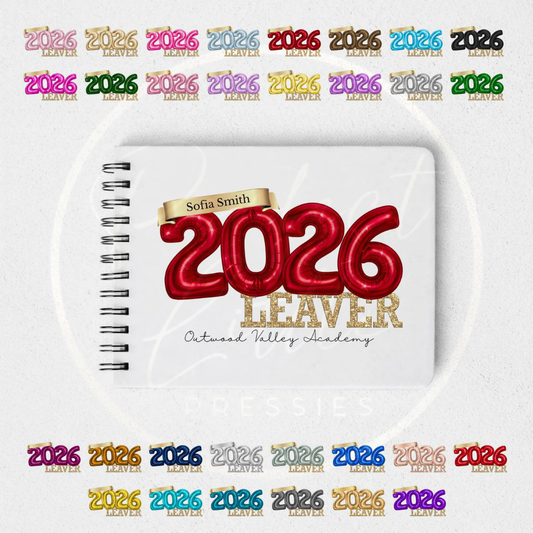 School Leavers - Balloon Autograph Book