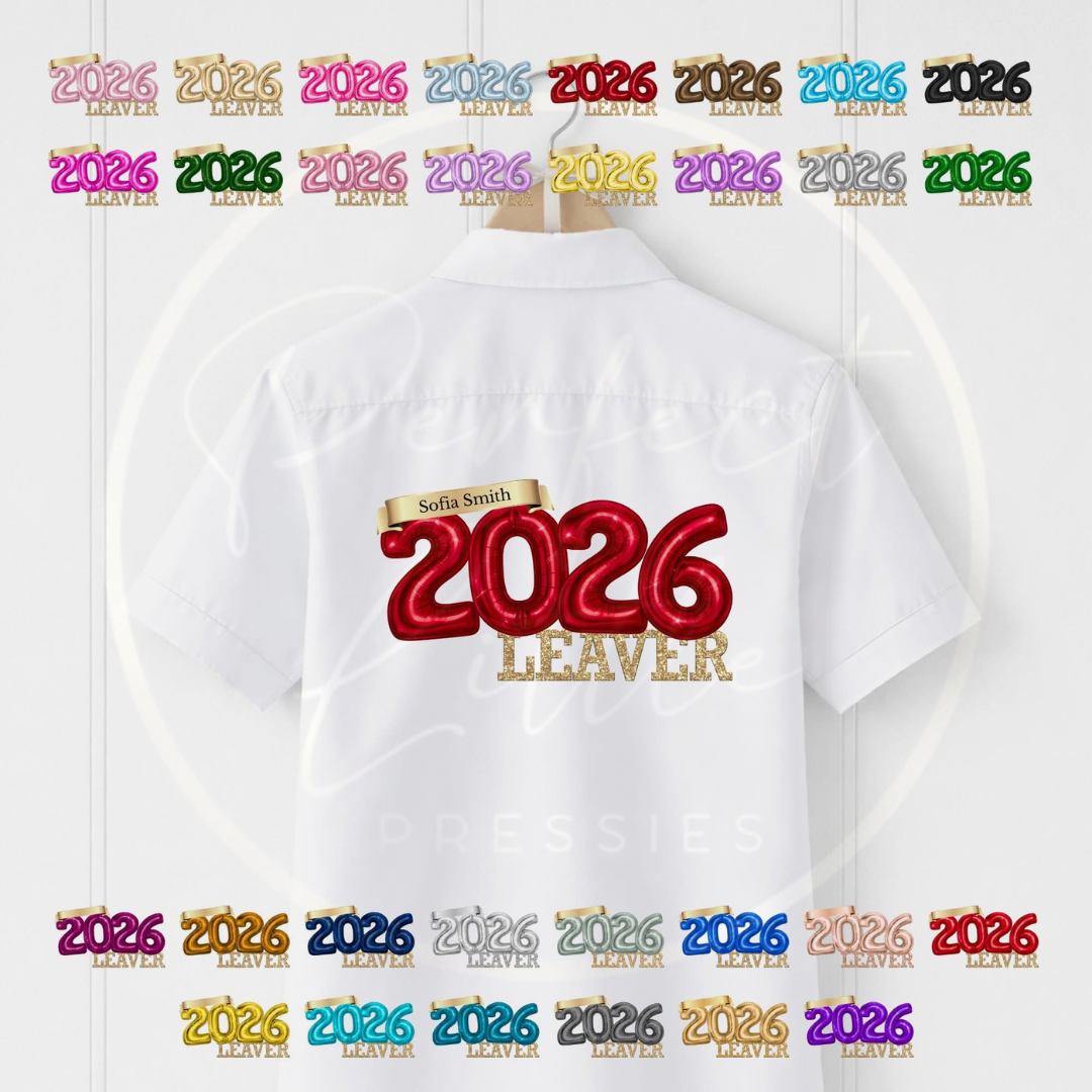School Leaver Shirt - Foil Balloon Design