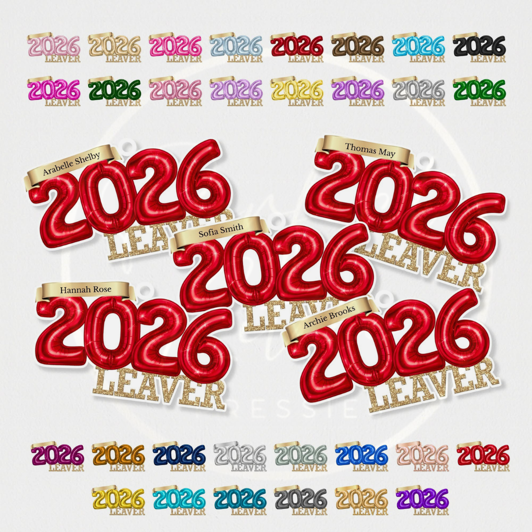 School Leaver Keyring - Foil Balloon Design