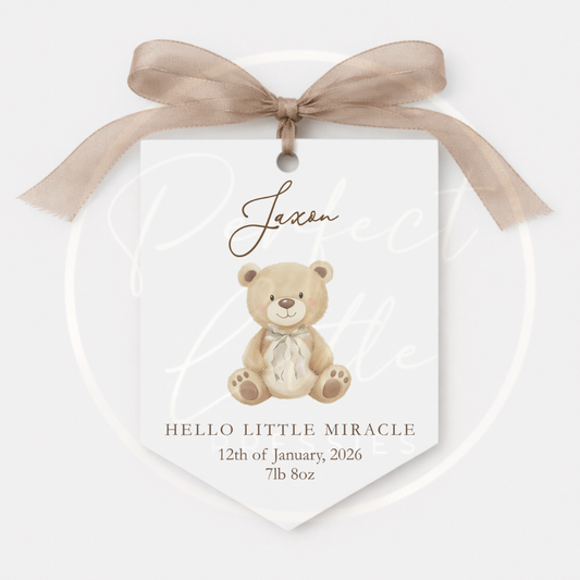 Hanging Pendant - Soft Bow Bear
