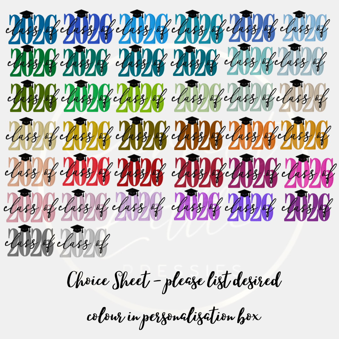School Leaver Shirt - Embroidery Effect Class of 2026
