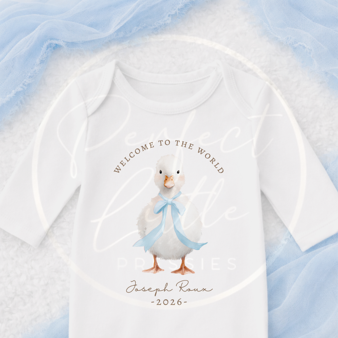 Baby Sleepsuit - Soft Duckling