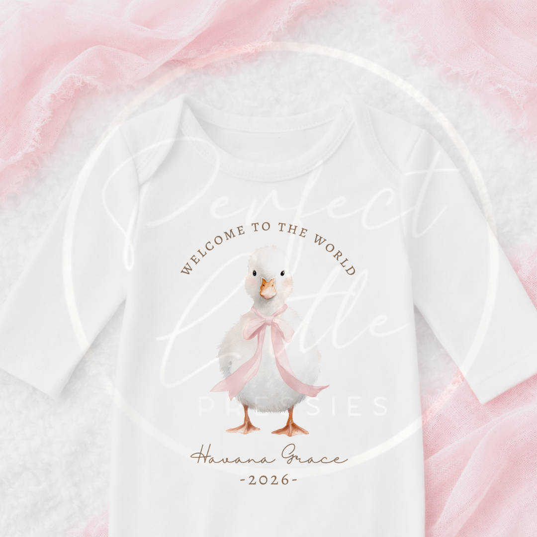 Baby Sleepsuit - Soft Duckling