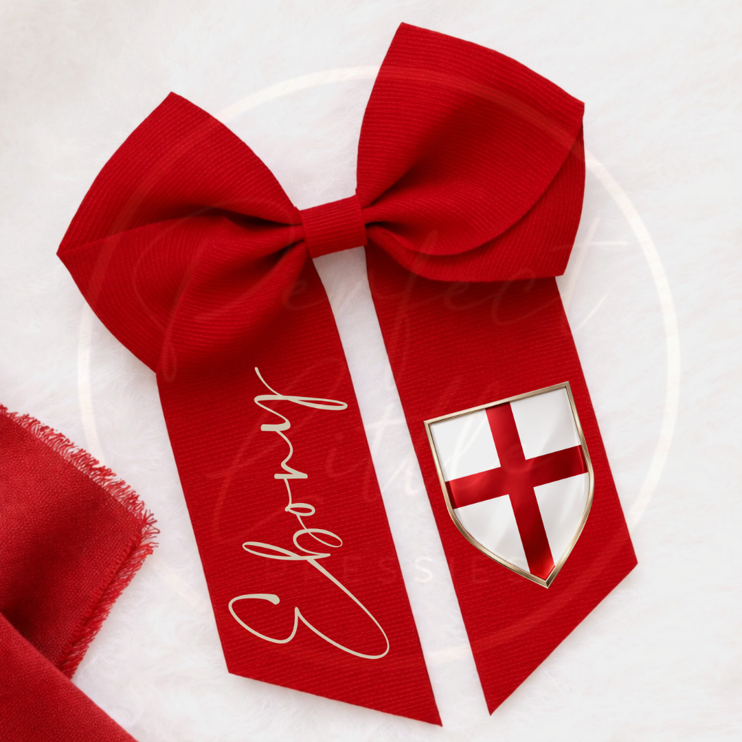 World Cup - England Hair Bow Shield