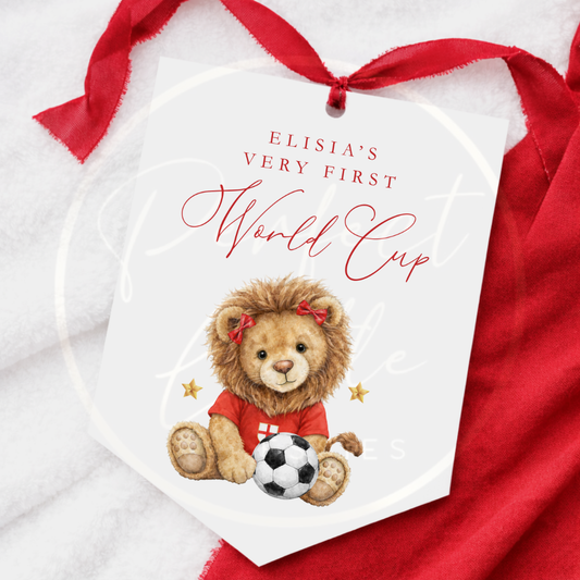 World Cup - Lion England Bow Pendant Sign