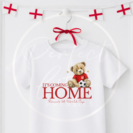 World Cup - Kids T-Shirt England Bear Coming Home