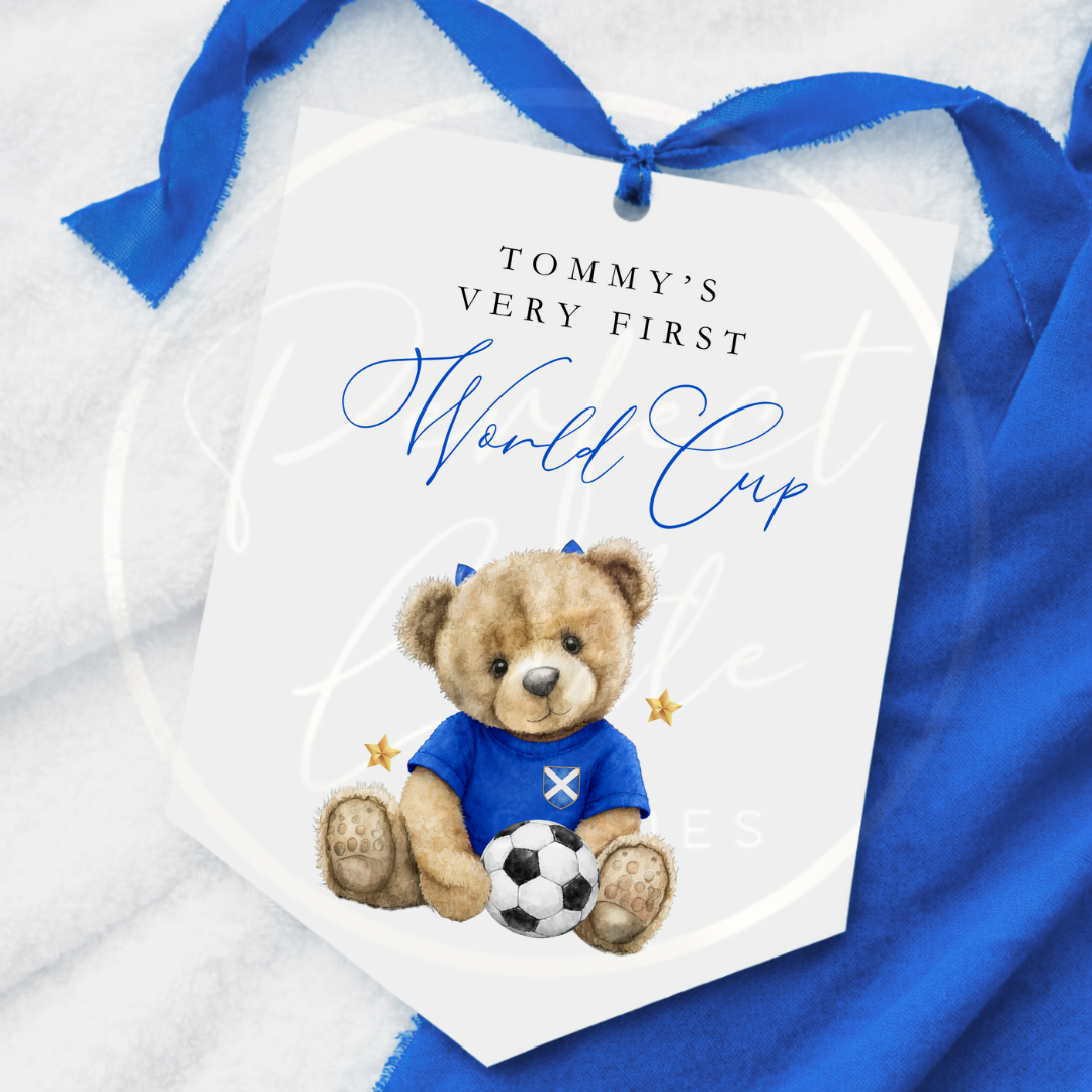 World Cup - Scotland Bear Pendant Sign