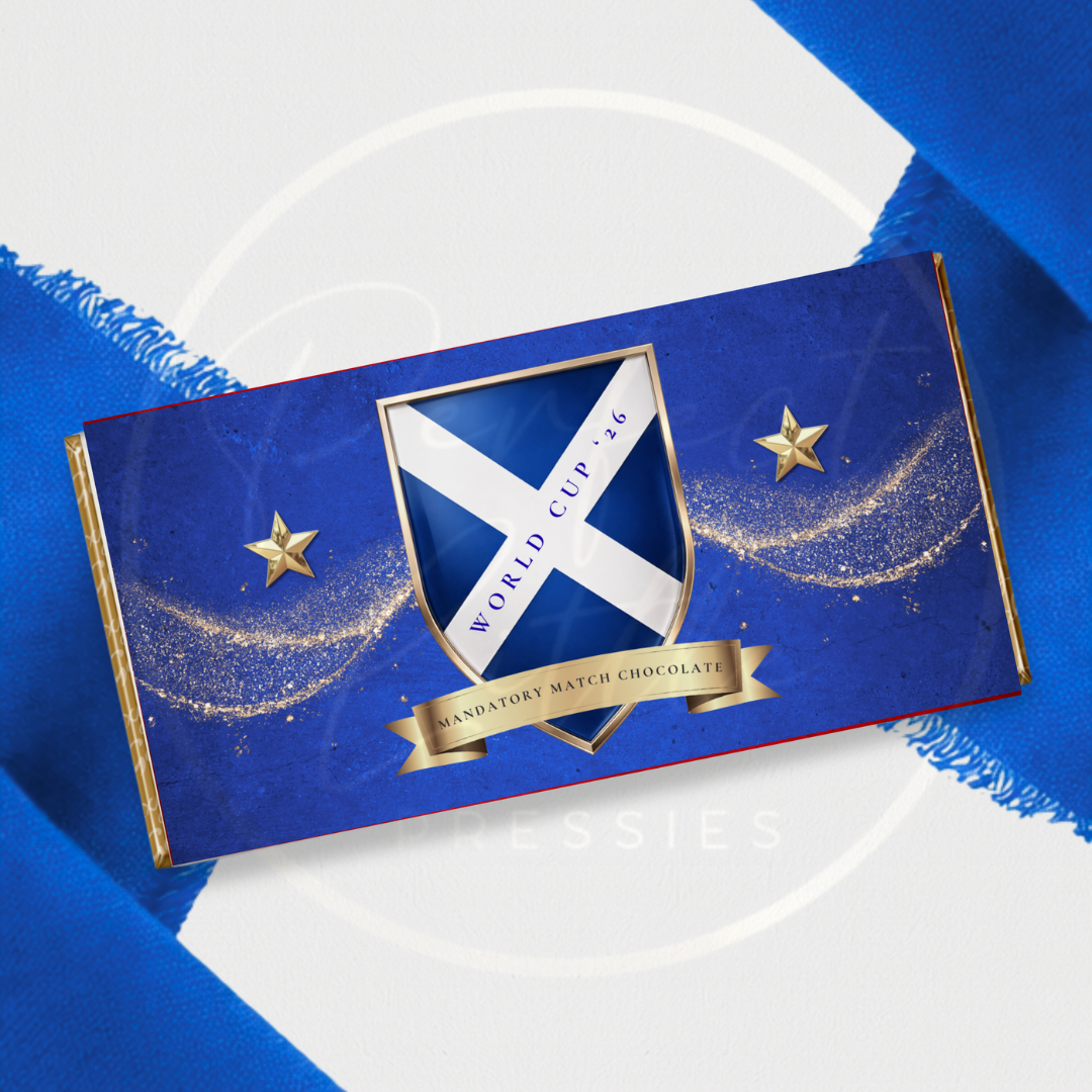 World Cup - Scotland Shield Chocolate Wrapper