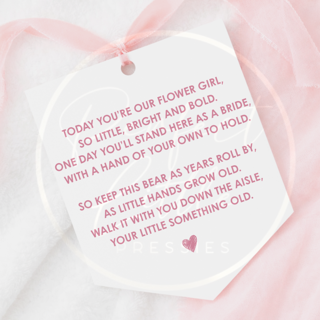 Wedding - Flower Girl Pendant Sign
