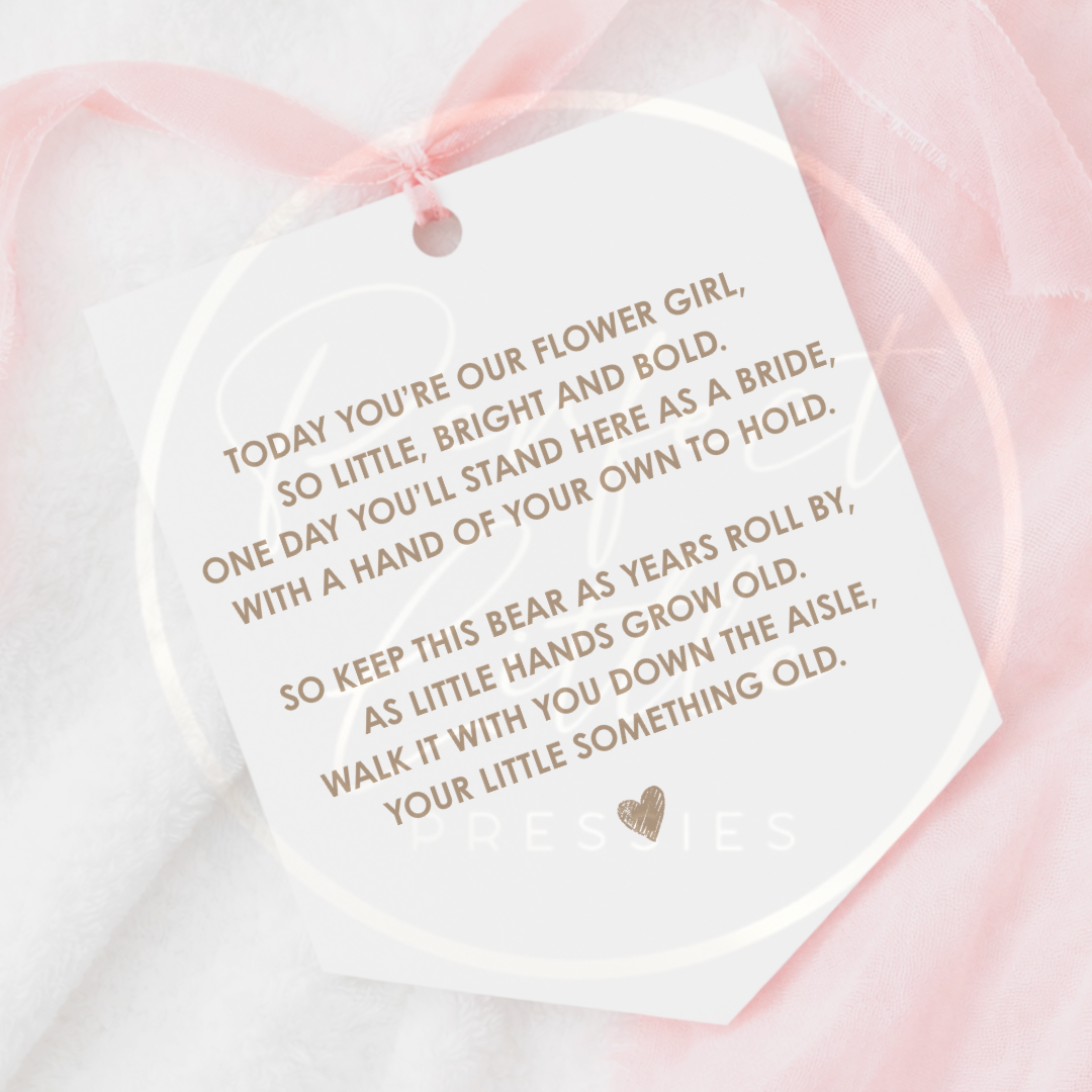 Wedding - Flower Girl Pendant Sign