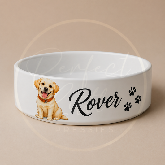 PET - Custom Cartoon Dog Pet Bowl