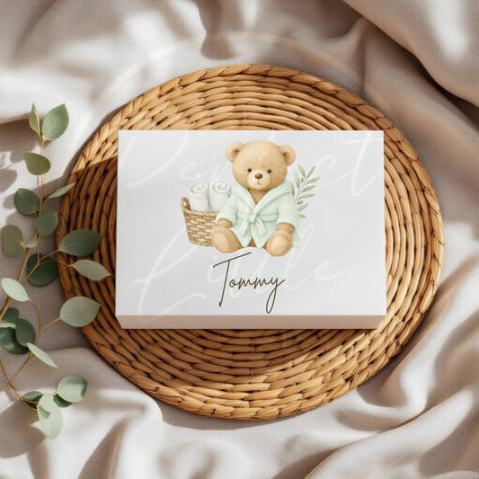 Sage Bath Bear - Keepsake Box