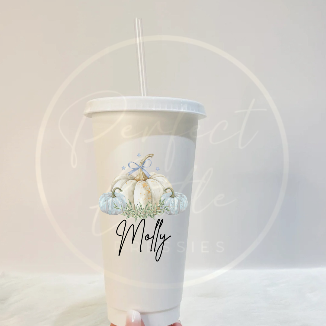 Halloween Pastel Pumpkins Cold Cup 24oz