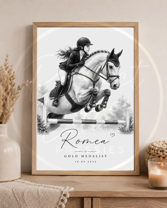 PAY WHAT YOU CAN AFFORD - Horse Riding Sketch (Digital Download)