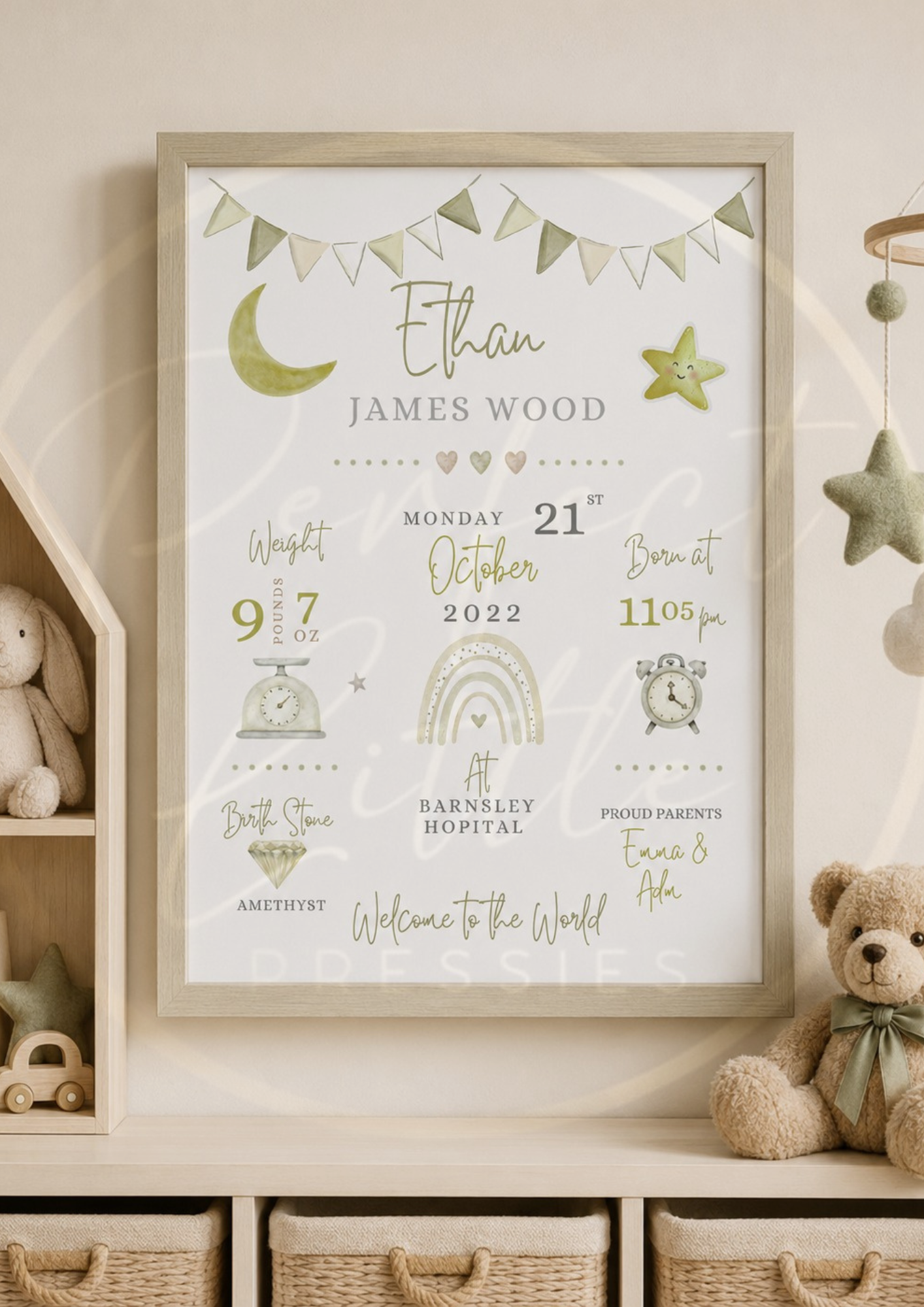 PAY WHAT YOU CAN AFFORD - Birth Stat Baby Custom Print (Digital Download)