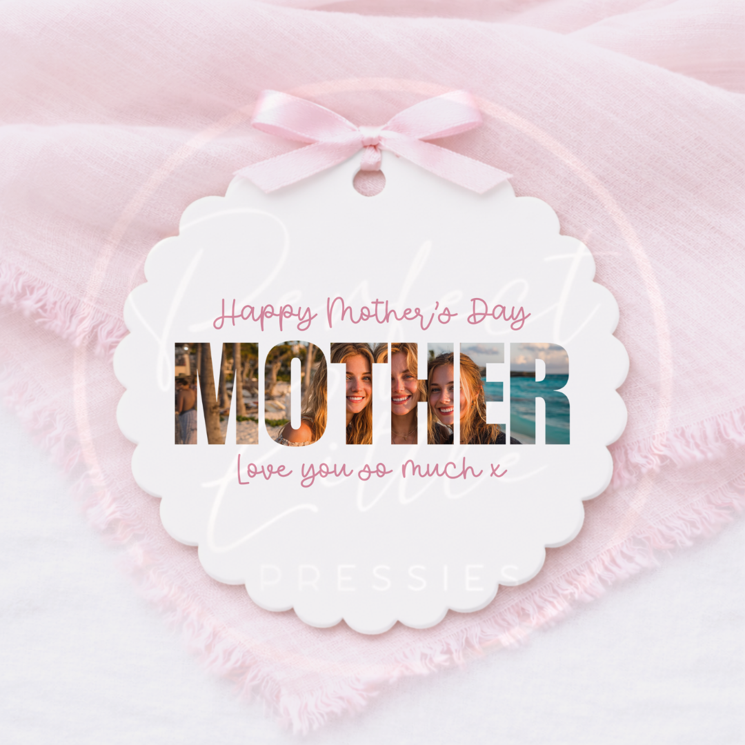 Mother's Day - Custom Photograph Scallop Edge Disc
