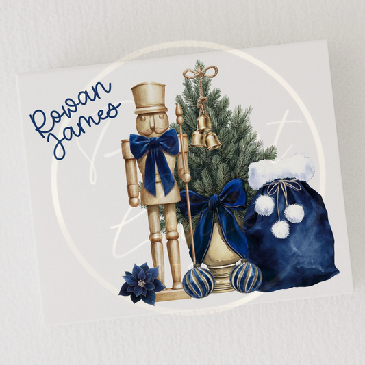 Christmas Box - Navy Nutcracker Dreams