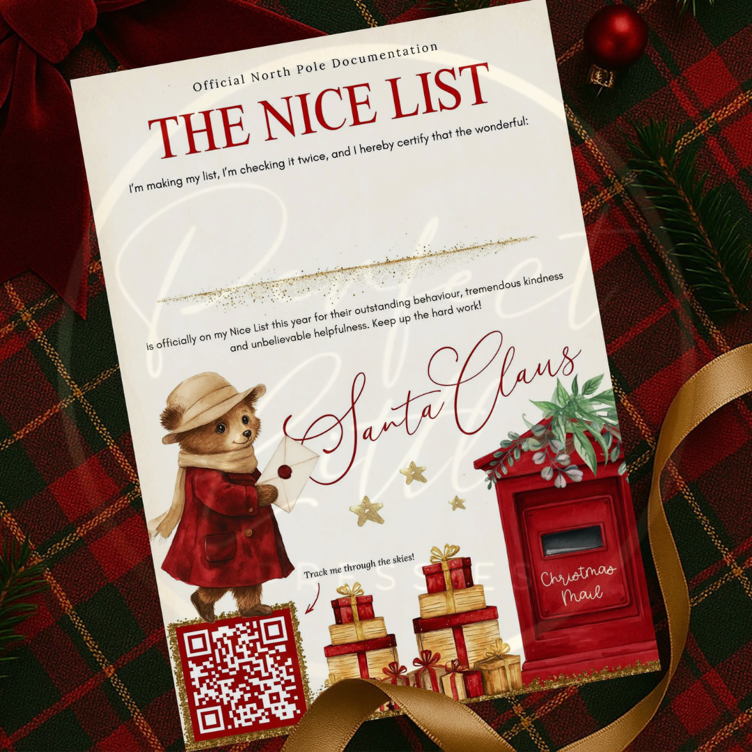 Christmas Letter - Bear Post Nice List