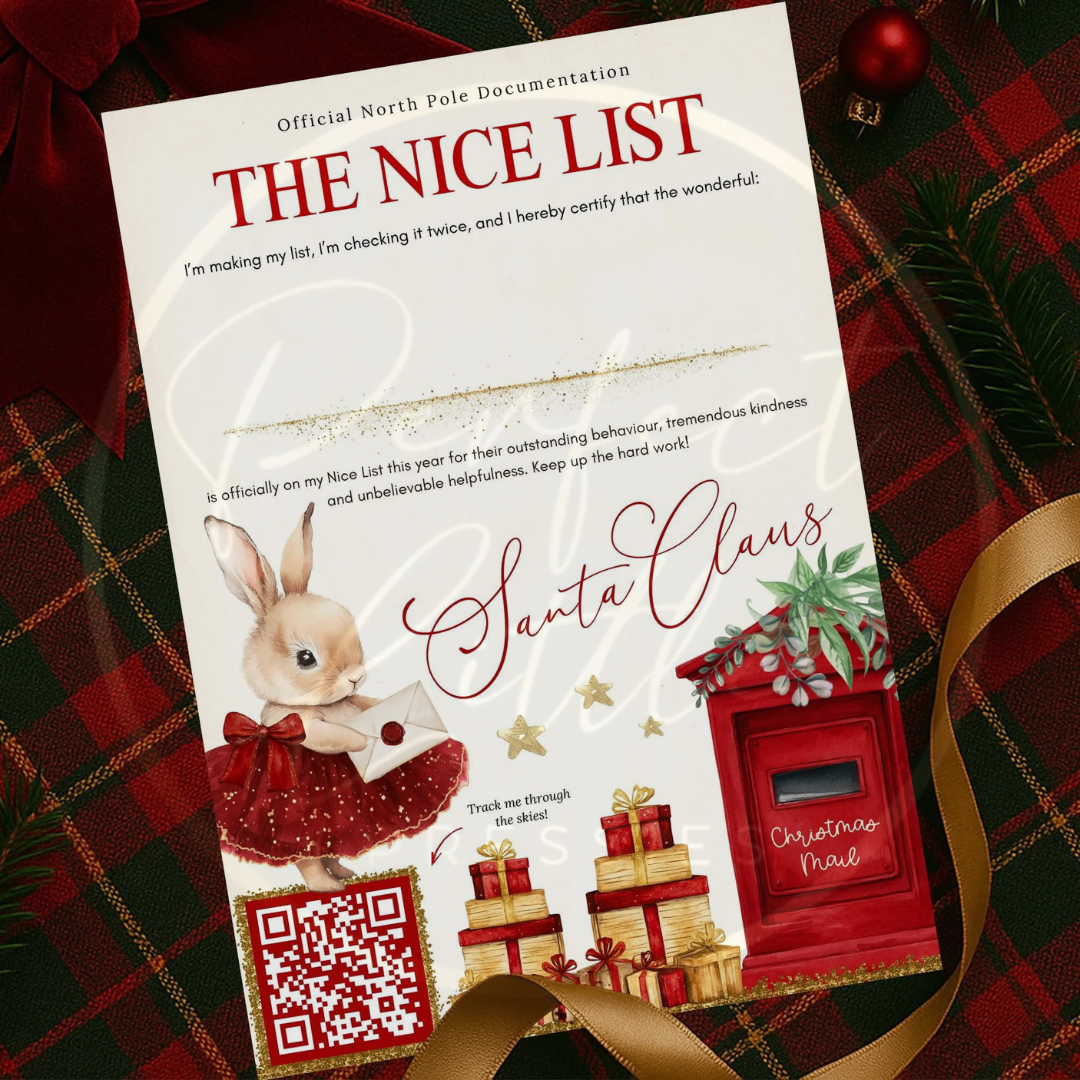 Christmas Letter - Bunny Post Nice List
