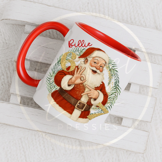 Christmas Mug - 6 7 Santa
