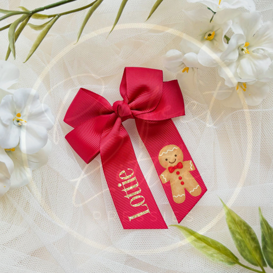 Christmas Bow - Gingerbread