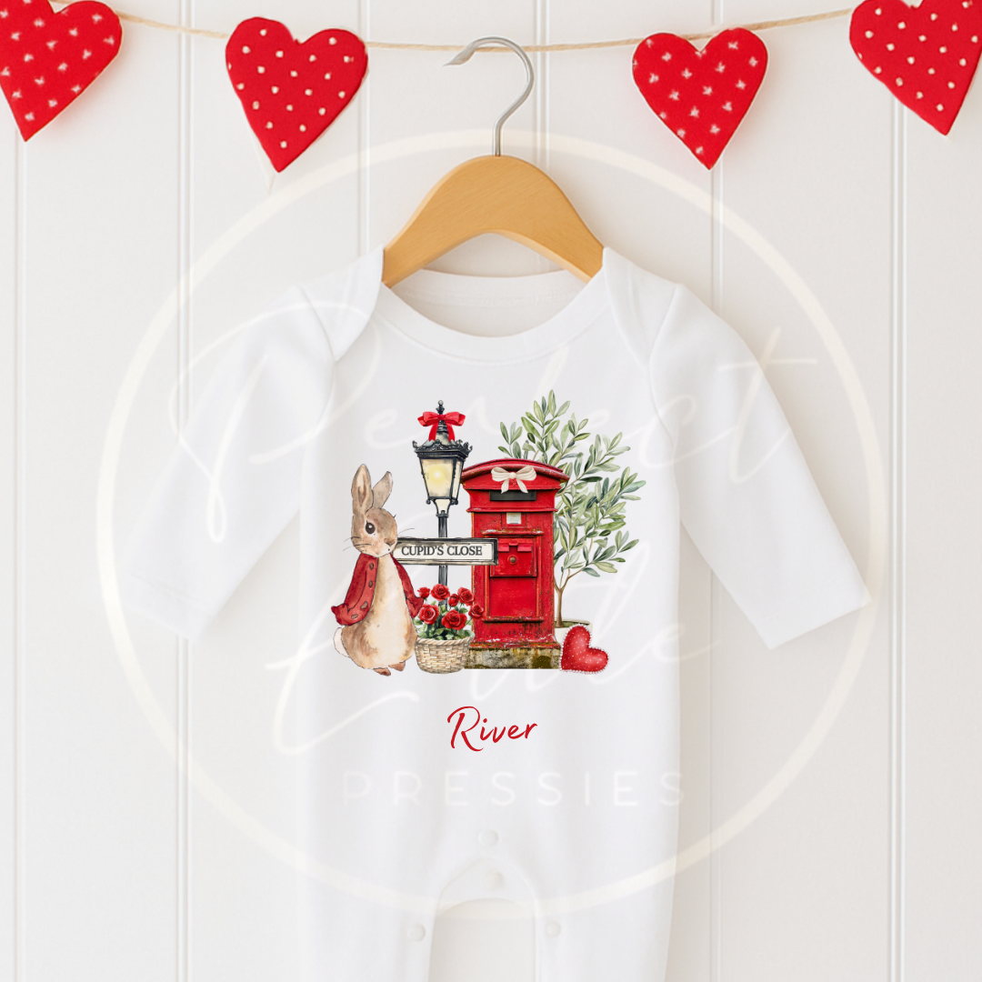 Valentines - Rabbit Sleepsuit