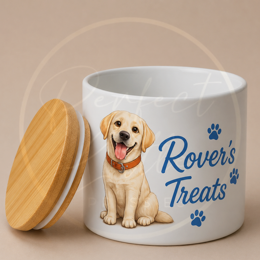 PET - Custom Cartoon Dog Treat Jar