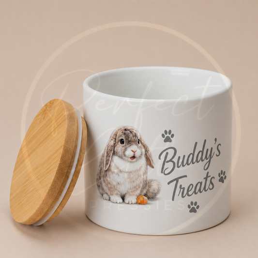 PET - Custom Cartoon Bunny Treat Jar