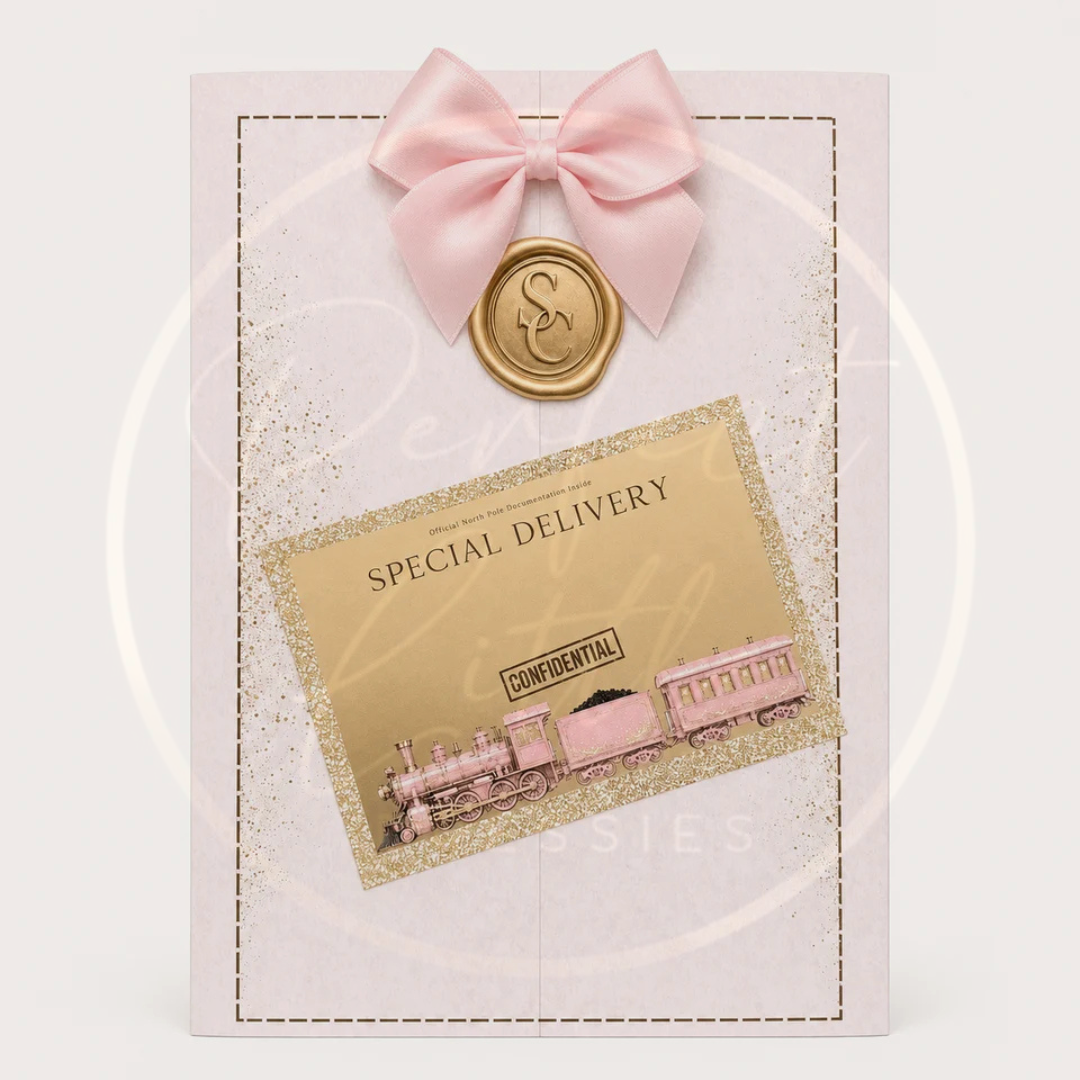 Christmas - Pink Express Train Document Folder