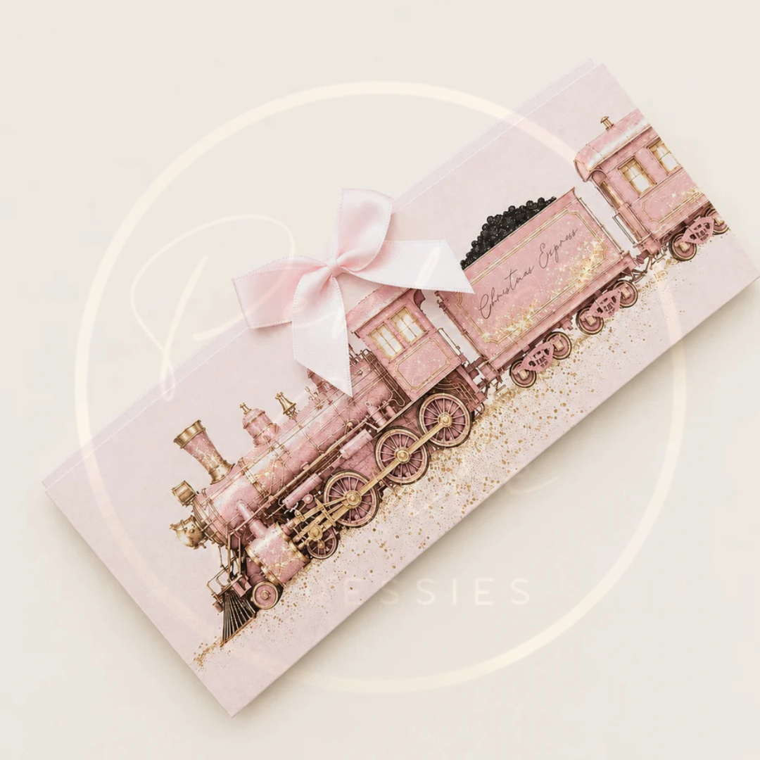 Christmas - Printed Box Pink Express Train