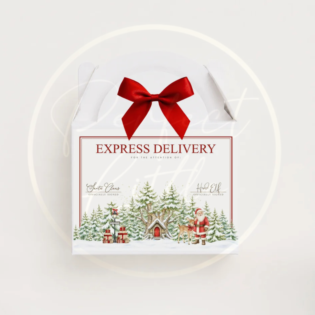Christmas - Express Delivery Red Scene Treat Box