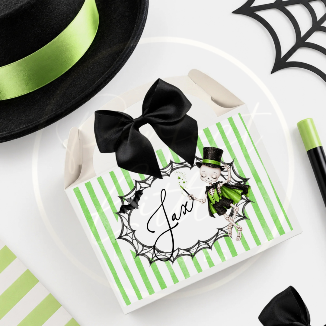 Halloween - Green Skeleton Treat Box