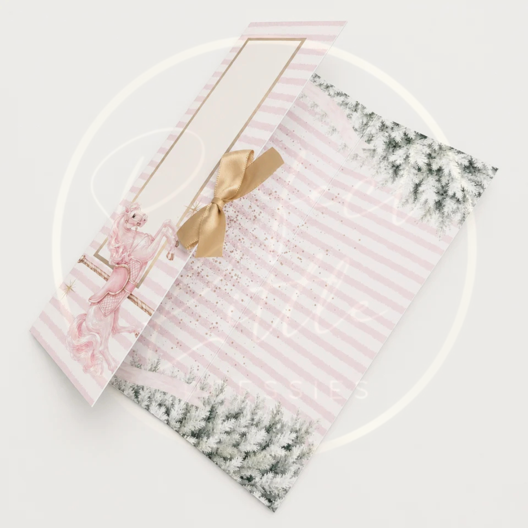Christmas - Pink Carousel Money Wallet