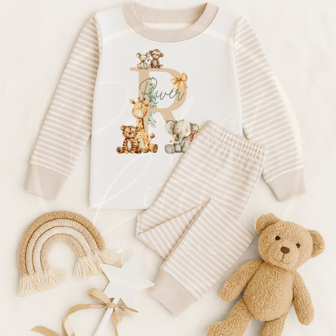 Kids Pyjamas - Safari Initial