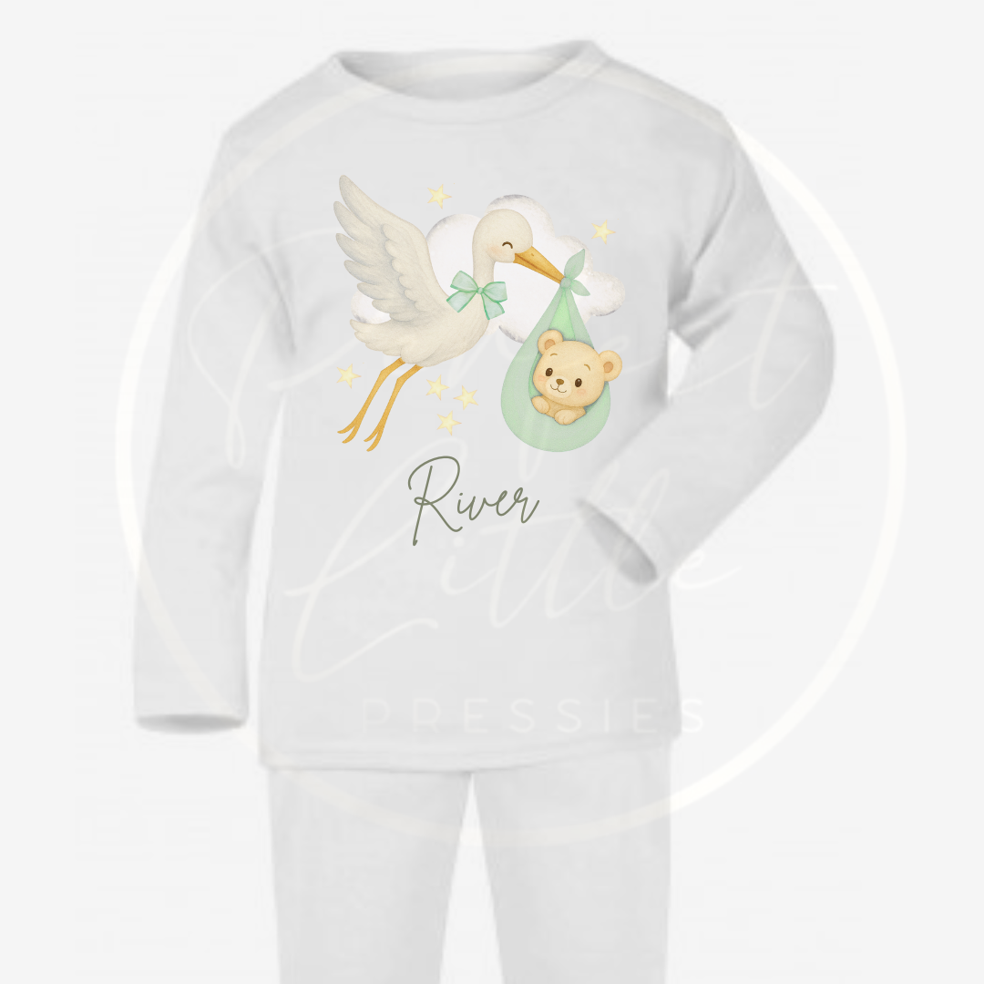 Baby Pyjamas - Baby And Stalk