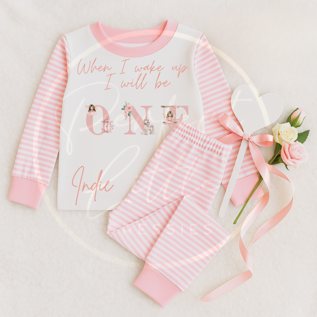 Birthday 1-6 Pink Fairy Pyjamas