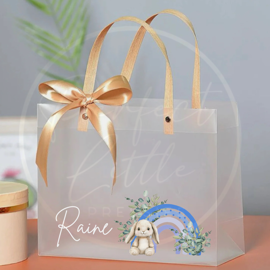Frosted Gift Bag - Bunny Rainbow