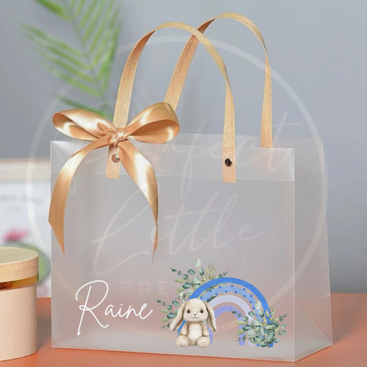 Frosted Gift Bag - Bunny Rainbow