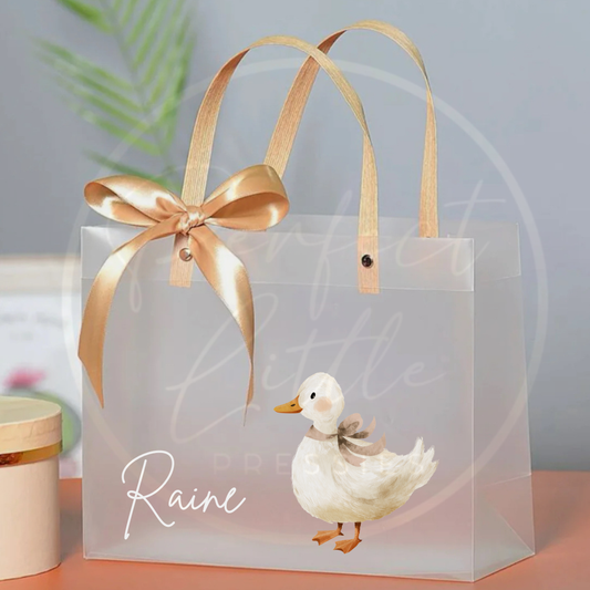 Frosted Gift Bag - Soft Duck