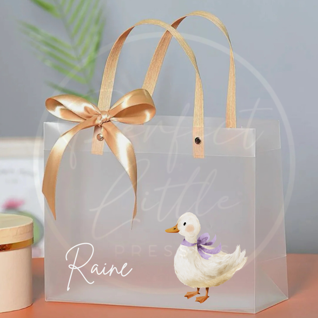 Frosted Gift Bag - Soft Duck